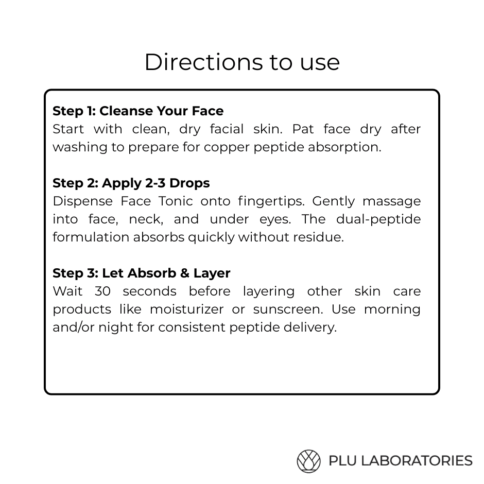 PLU Face Tonic Instructions