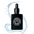 PLU Hair Tonic with Blue Liquid Background