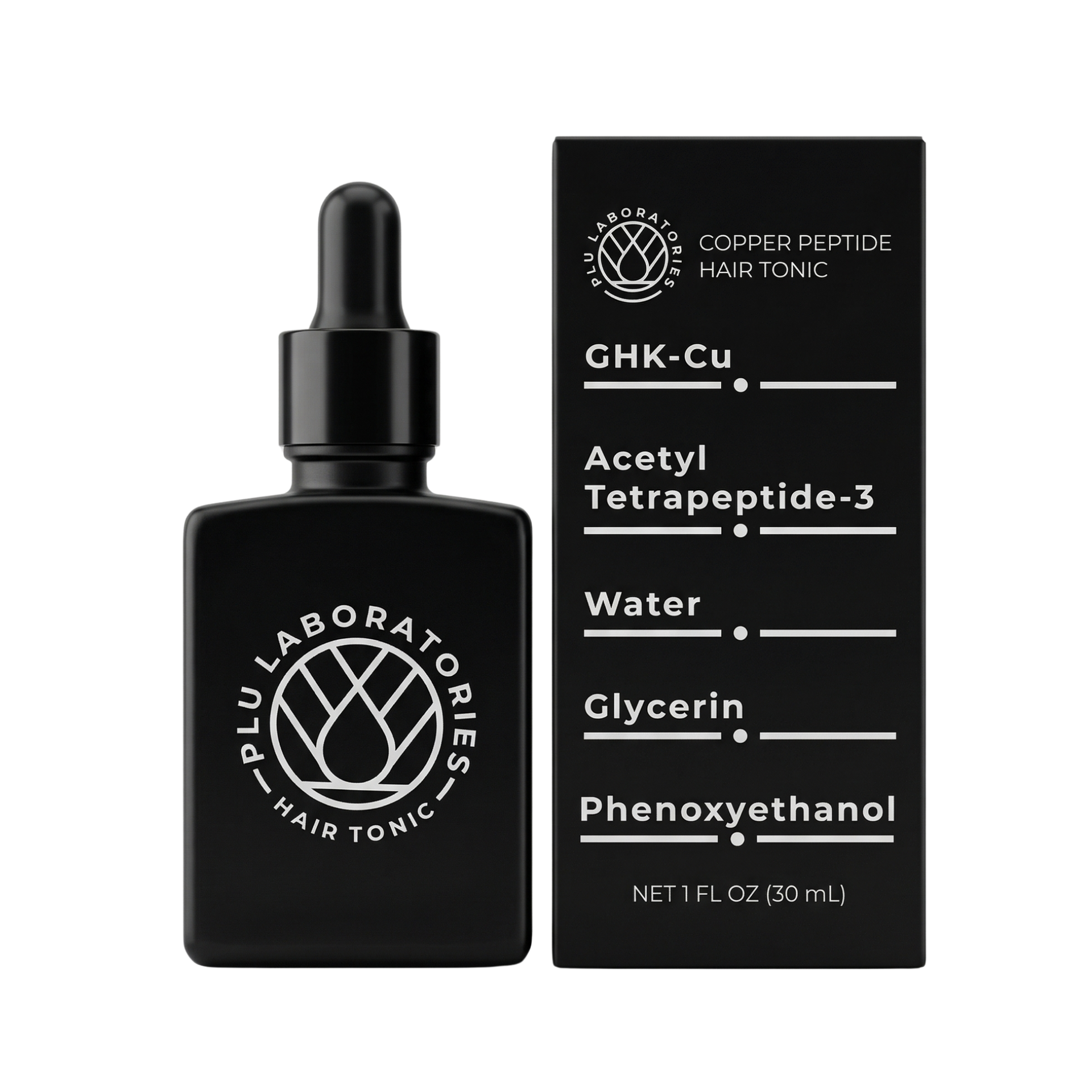 Copper Peptides for Hair Serum | GHK-Cu for Hair | PLU Labs Copper Peptides for Hair Serum | GHK-Cu for Hair | PLU Labs